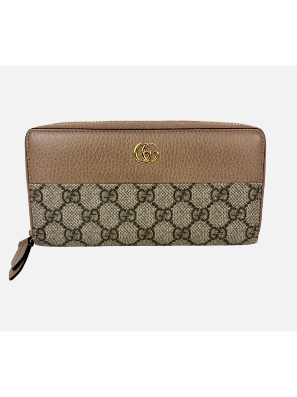 Gucci GG Marmont Zip Around Wallet Porcelain Rose
